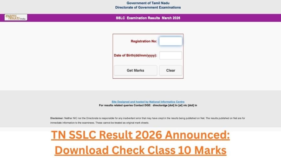 TN SSLC Result 2026